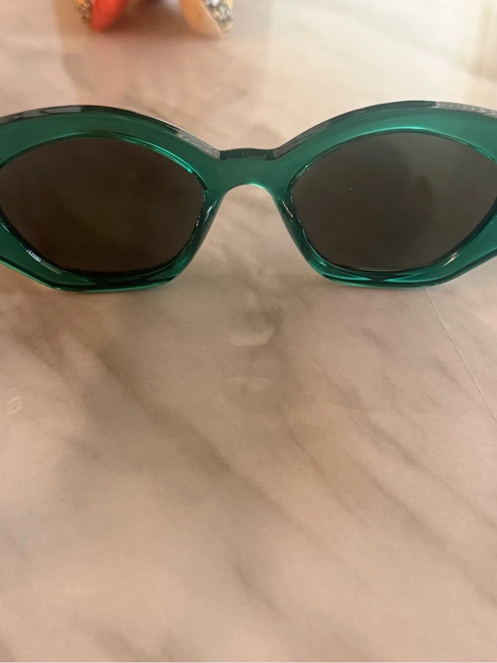 NWT Kurt Geiger Green Tinted Cat-Eye Sunglasses